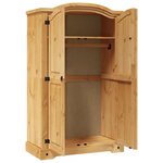 vidaXL Garde-robe avec 2 portes Gamme Corona pin mexicain