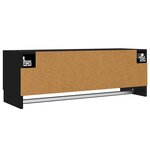 vidaXL Garde-robe noir 100x32 5x35 cm bois d'ingénierie