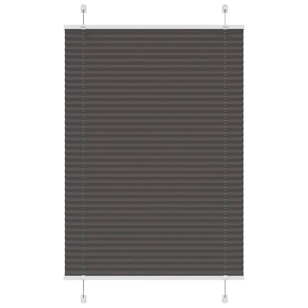 vidaXL Store plissé noir 100x100 cm largeur du tissu 99 4 cm polyester