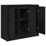 vidaXL Buffet chêne noir 85x34x76 cm bois d'ingénierie