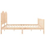 vidaXL Cadre de lit sans matelas 200x200 cm bois massif de pin