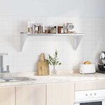 vidaXL Étagère murale 100x30x31 cm argenté acier inoxydable
