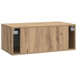 vidaXL Meuble TV mural 78 5 x 41 x 30 cm Chêne artisanal