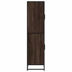 vidaXL Buffet haut chêne marron 68x35x139 cm bois d'ingénierie