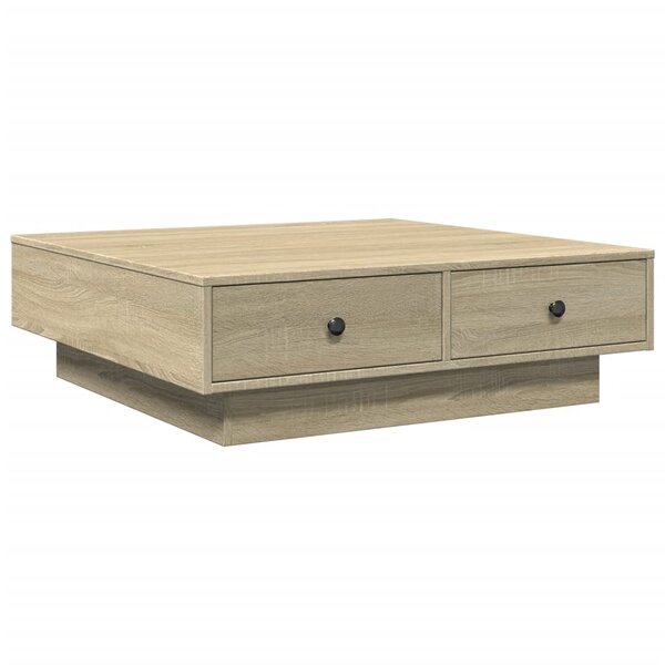 vidaXL Table basse Chêne sonoma 90x90x28 cm Aggloméré