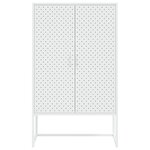 vidaXL Buffet haut Blanc 80x35x135 cm Acier