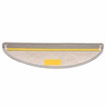 vidaXL Tapis d'escalier autocollants 30 Pièces 56x17x3 cm platine