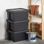 Pack and Move - Boîte Stockage Plastique - 29 x 38 5 x 31 5 cm - Stockage  Outils  Bricolage - Ultra Résistant - Réutilisable - 24L