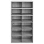 vidaXL Étagère à chaussures Sonoma gris 54x34x100 5 cm Bois ingénierie