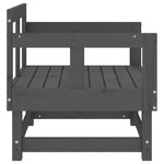 vidaXL Chaises de jardin lot de 2 gris bois massif de pin