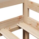 vidaXL Lit de jour avec tiroirs sans matelas 90x200 cm bois massif