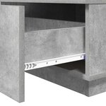 vidaXL Table basse Gris béton 95 x 55 x 31 cm Bois d'ingénierie
