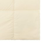 vidaXL Duvet complet toute l'année 135 x 200 cm 4 saisons Crème