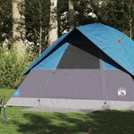 vidaXL Tente familiale à dôme 6 personnes bleu imperméable