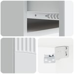 vidaXL Cabinet de chevet mural avec tiroir Blanc 49 x 34 5 x 20 cm