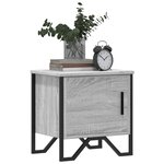 vidaXL Tables de chevet 2 Pièces sonoma gris 40x30x40 cm bois ingénierie