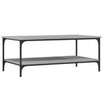 vidaXL Table basse sonoma gris 100x55x40 cm bois d'ingénierie