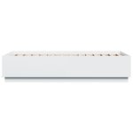 vidaXL Cadre de lit avec LED sans matelas blanc 90x190 cm