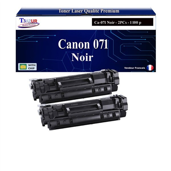 T3AZUR - 2x Toners compatibles avec Canon i-SENSYS LBP-122dw  MF-272dw  MF-275dw remplace Canon 057 Noir - 1 100 pages