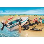 PLAYMOBIL 71589 - Pick-up de surfeur avec speedboat