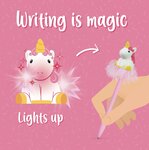 Stylo a bille lumineux - licorne -