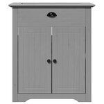 vidaXL Armoire de lavabo de salle de bain BODO gris 70x35x80 cm