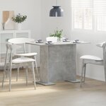 Table de salle à manger vidaXL en béton gris 110x60x75 cm en bois d'ingénierie