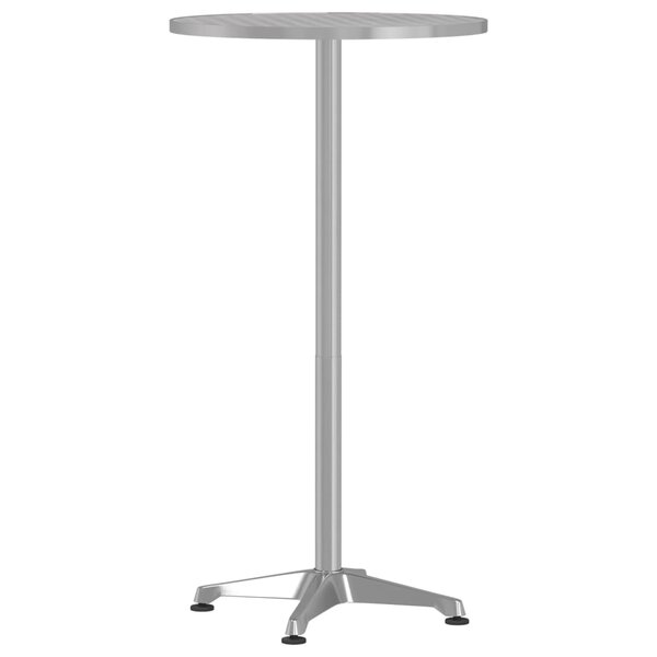 vidaXL Table de bar d’extérieur réglable en hauteur aluminium