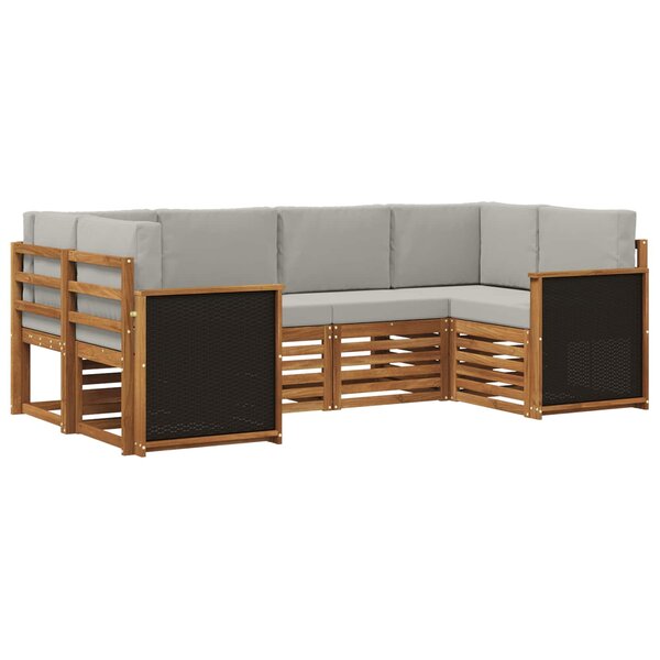 vidaXL Ensemble de canapés d'extérieur 5 pc