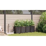 vidaXL Pots de jardin Marron 160 x 40 x 52 cm Acier