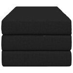 vidaXL Canapé-lit pliable 140 x 67 x 45 cm Noir