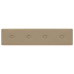 vidaXL Tête de lit murale 12 pc Cappuccino Simili cuir