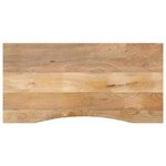 vidaXL Dessus de bureau avec courbe 110x60x2 5 cm manguier massif brut