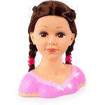 Bayer Design 90088AK - Charlène Super Modèle Tête à Coiffer et Maquiller Cheveux Brun