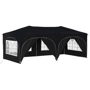 vidaXL Tente de fête pop-up 575 x 288 x 245 cm Anthracite Tissu Oxford