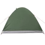 vidaXL Tente de camping à dôme 4 personnes vert imperméable