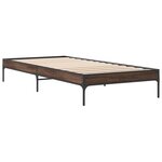 vidaXL Cadre de lit sans matelas chêne marron 100x200 cm