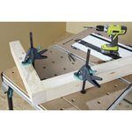 wolfcraft Pince de table de travail PRO 65-150-W Noir et vert