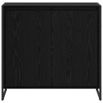 vidaXL Meuble d'appoint Chêne noir 79 x 36 x 75 cm Bois d'ingénierie