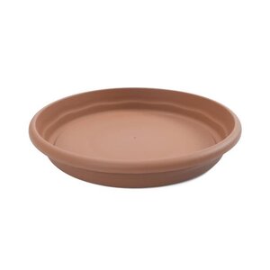PLASTIKEN Plateau rond Ø 30 cm pour pot rond - Terracotta
