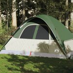 vidaXL Tente familiale à dôme 6 personnes vert imperméable