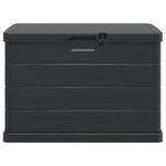 vidaXL Boîte de jardin - Anthracite  77 5 x 54 5 x 53 cm  Plastique  170 L