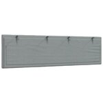 vidaXL Coussin de tête de lit gris clair 180 cm tissu