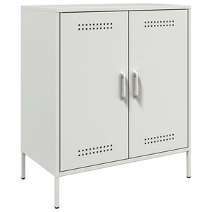 vidaXL Buffet blanc 68x39x79 cm acier