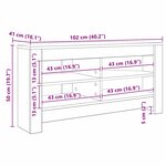 vidaXL MeubleTVd'Angle Chêne Sonoma 102 x 40 5 x 45 cm