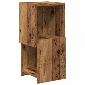 vidaXL Meuble d'angle Bois ancien 25 5x25x55cm Bois d'ingénierie