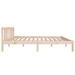vidaXL Cadre de lit sans matelas bois massif 120x200 cm