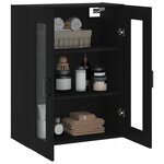 vidaXL Armoire murale noir 69 5x34x90 cm