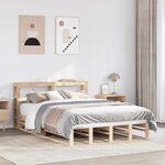 vidaXL Cadre de lit sans matelas 120x190 cm bois de pin massif