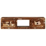 VidaXL Meuble TV mural 100x32x25 cm bois massif de récupération
